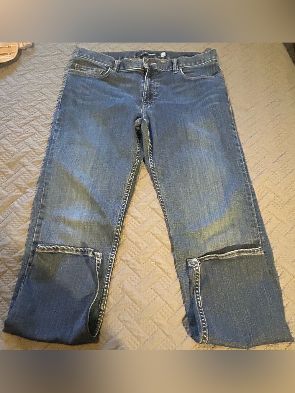 Men’s Banana Republic Blue Straight-Leg Jeans Size 36X31